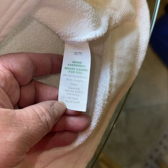 Aerie Oversized 100% Cotton Henley Hoodie, NWT, Size XS - Picture 4 of 8